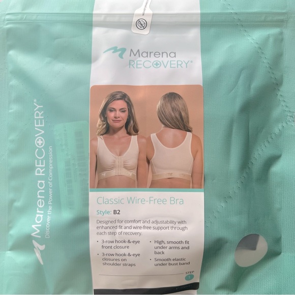 Marena Recovery Post Surgery Compression Bra Size XLarge 4244 Black *Price Firm* - Picture 3 of 4